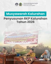 MUSYAWARAH KALURAHAN (MUSKAL) PENYUSUNAN RKPKAL 2026
